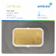 Goudbaar Umicore 50 gram met certificaat