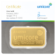 Goudbaar Umicore 100 gram met certificaat