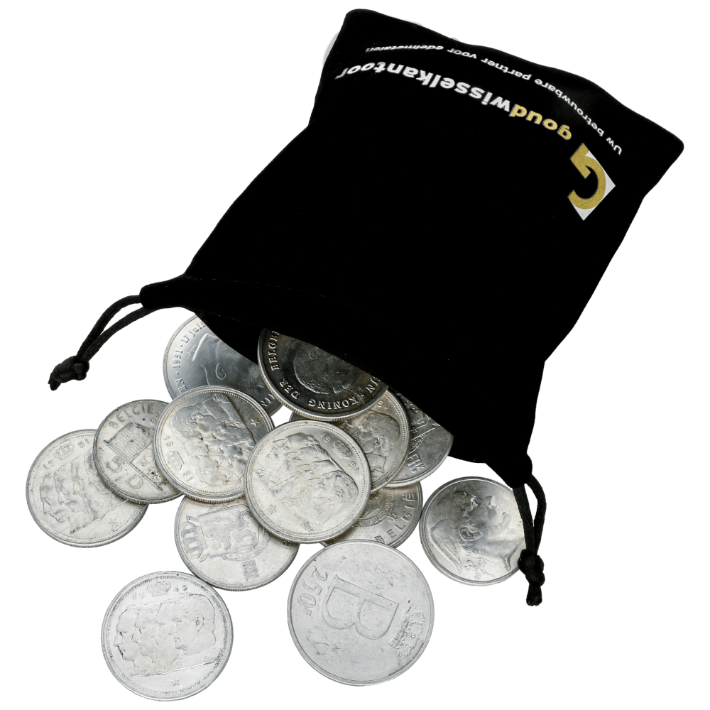 1 KG netto zilveren Francs België diverse jaren