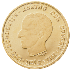 25 jaar Koning Boudewijn Gouden herdenkingspenning