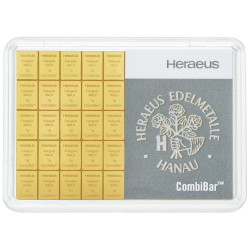 Goudbaar 50x1 gram Heraeus