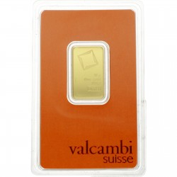 Goudbaar Valcambi 10 gram met certificaat