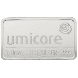 Zilverbaar Umicore 31,1 gram