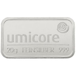 Zilverbaar Umicore 20 gram