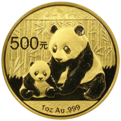 Gouden Panda 30 gram divers jaar