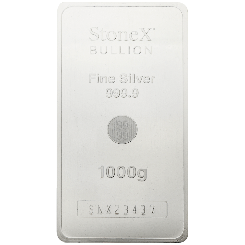 Zilveren muntbaar StoneX 1000 gram met certificaat