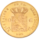 Gouden tientje Willem III Overslag 1875/74