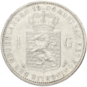 Koop de 1 gulden Wilhelmina Opgestoken Haar bij Goudwisselkantoor.