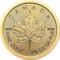 Gouden Maple Leaf 1/10 OZ 2024