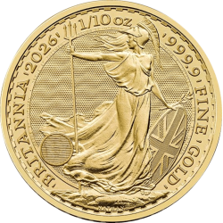 Koop de Gouden Brittannia 1/10 OZ bij Goudwisselkantoor