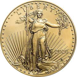 Koop de Gouden 1/4 OZ American Eagle 2026 bij Goudwisselkantoor